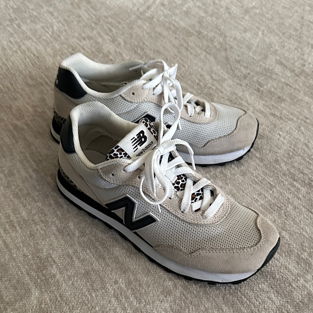New Balance 515 Cream and Black Athletic Shoes